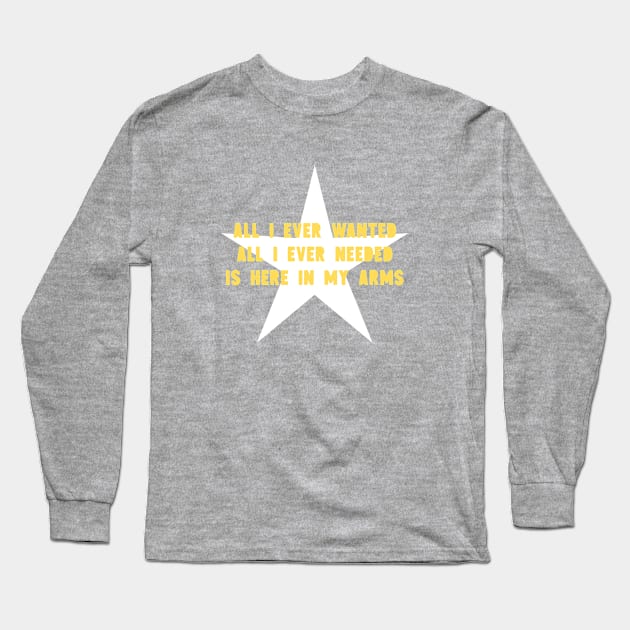 All I Ever Wanted, star, mustard Long Sleeve T-Shirt by Perezzzoso